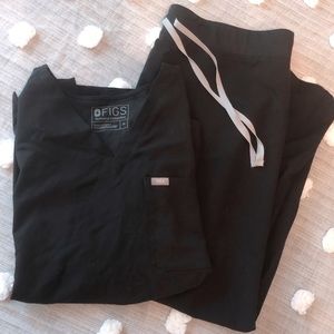 FIGS scrub set, Livingston bottom Catarina top, XL